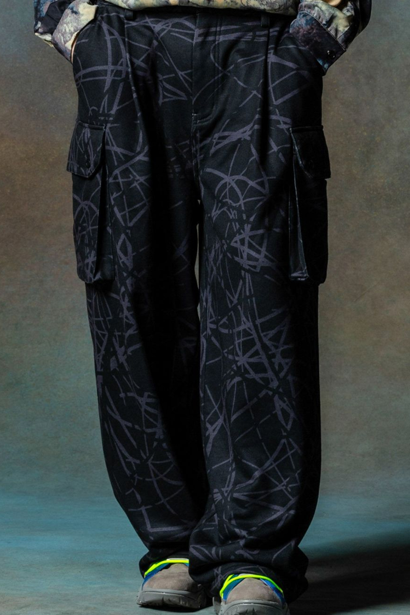glamb (グラム) Civic Camo Cargo Pants Black