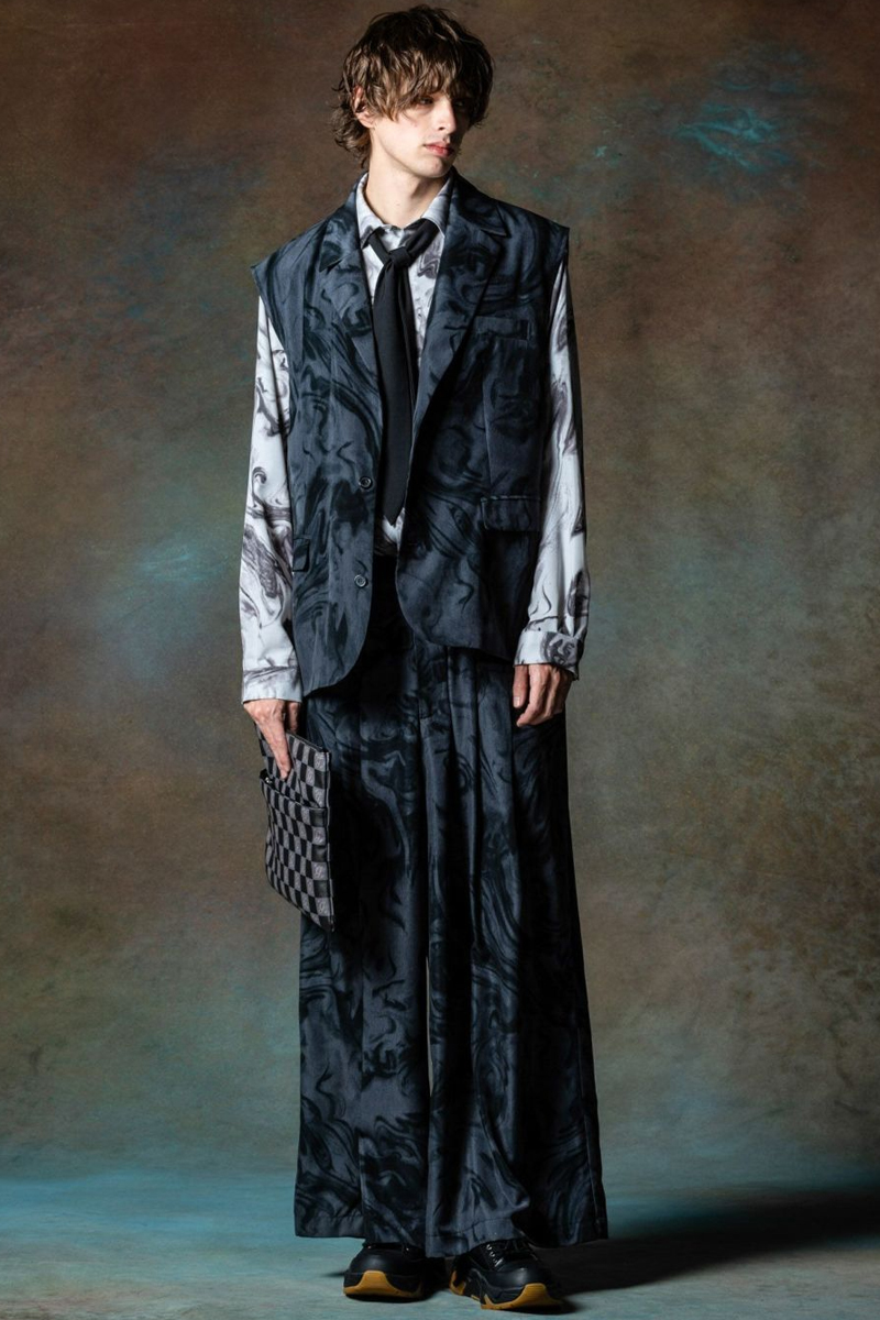 glamb (グラム) Sleeveless Tailored Jacket Set Up Sumikuro
