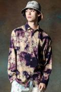 【予約商品】glamb (グラム) Abstract Galaxy Shirt Purple