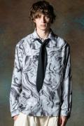 glamb (グラム) Astro Sound Shirt White × Black