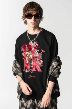 【予約商品】glamb (グラム)Punk Bouquet T-Shirt / パンクブーケＴシャツ - Black