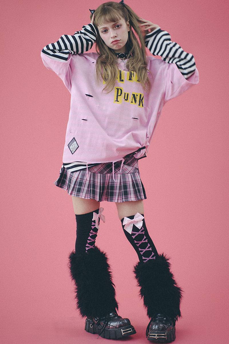 GALFY (ガルフィー) がるふぃーいずぱんく!ロンT B.PINK GALFY (ガルフィー) がるふぃーいずぱんく!ロンT B.PINK