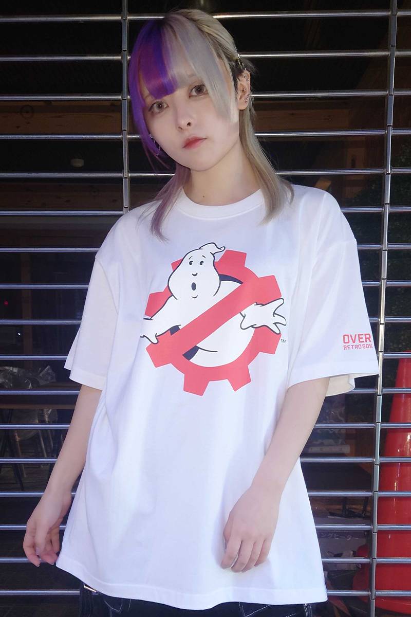 over print (オーバープリント) GHOST BUSTERS Tee 6 white