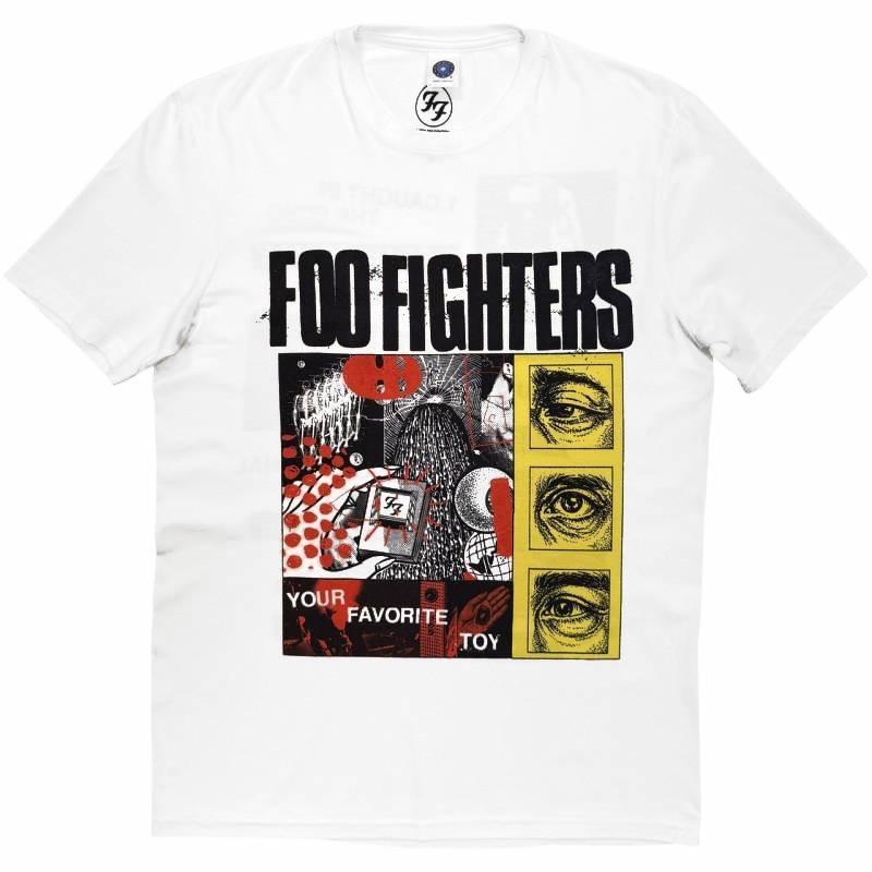 【予約商品】FOO FIGHTERS バンドTシャツ ユニセックス: Your Favourite Toy Tracklist (White) (Back Print)