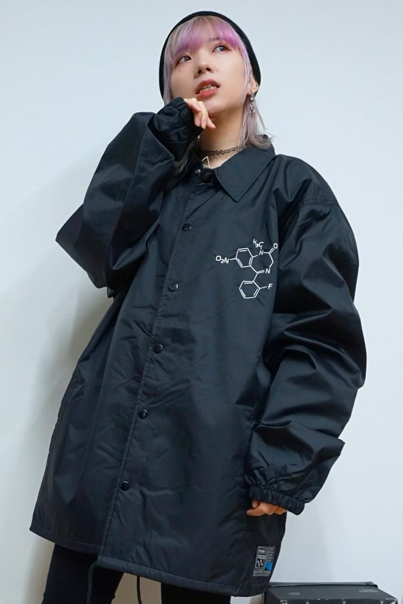 SLEEPING TABLET(スリーピング・タブレット) FORMULA [ NYLON COACH JACKET ]BLACK