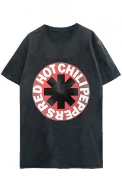 Tričko Pánské Red Hot Chili Peppers - Classic Asterisk Ringer - ROCK