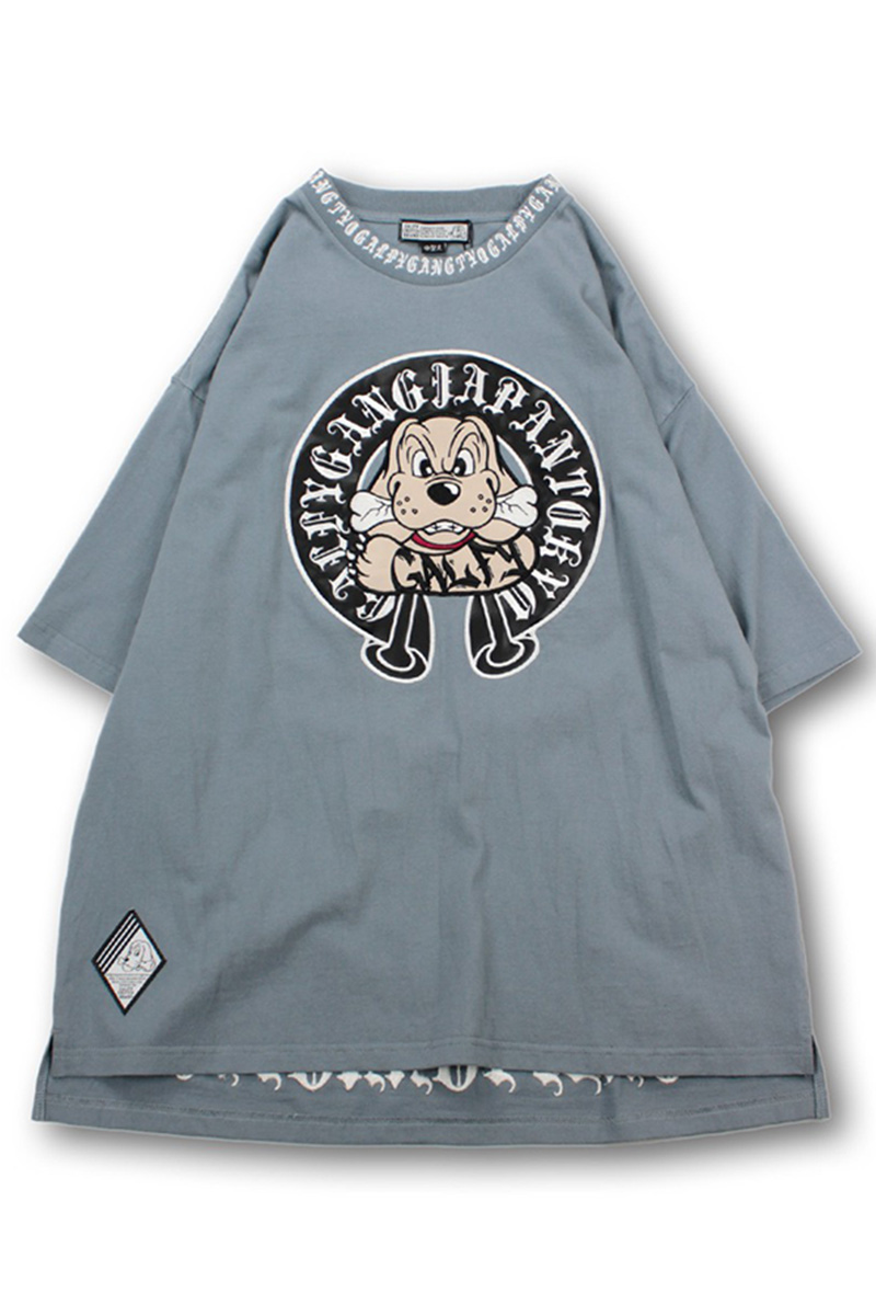 GALFY (ガルフィー) 前に GAL 之 Hearts Tee B.GRAY