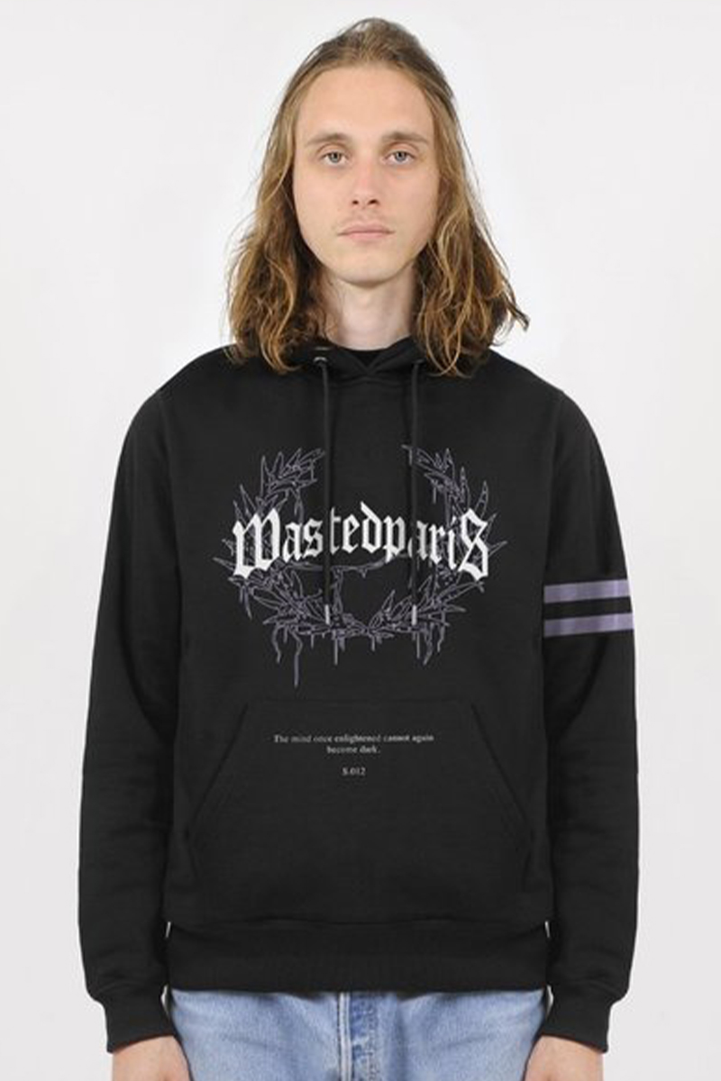 WASTED PARIS Hoodie Columbia Bridge Black