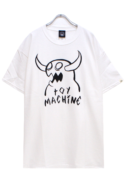 TOY MACHINE TMP19ST28 MONSTER MARKED SS TEE - WHITE