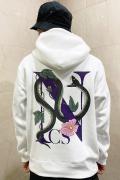 NOT COMMON SENSE NCS SNAKE HOODIE WHITE