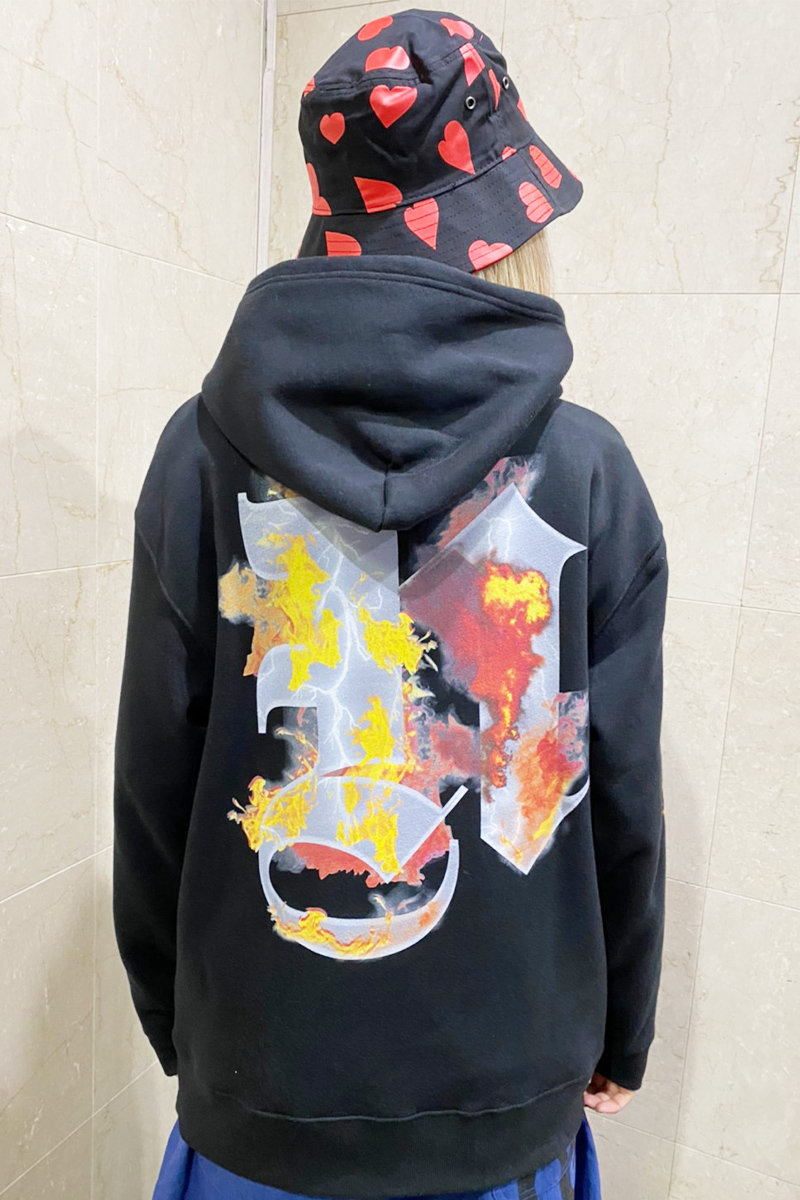 NOT COMMON SENSE NCS FLAME HOODIE BLACK