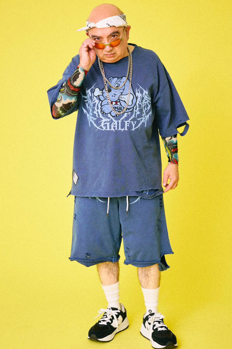 GALFY (ガルフィー)染め染めわんちゃんボロボロ Tee NAVY GALFY (ガルフィー)染め染めわんちゃんボロボロ Tee NAVY