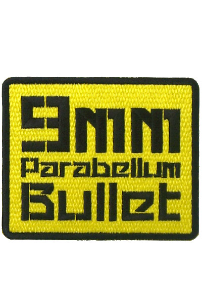 9mm Parabellum Bullet ワッペン イエロー×ブラック