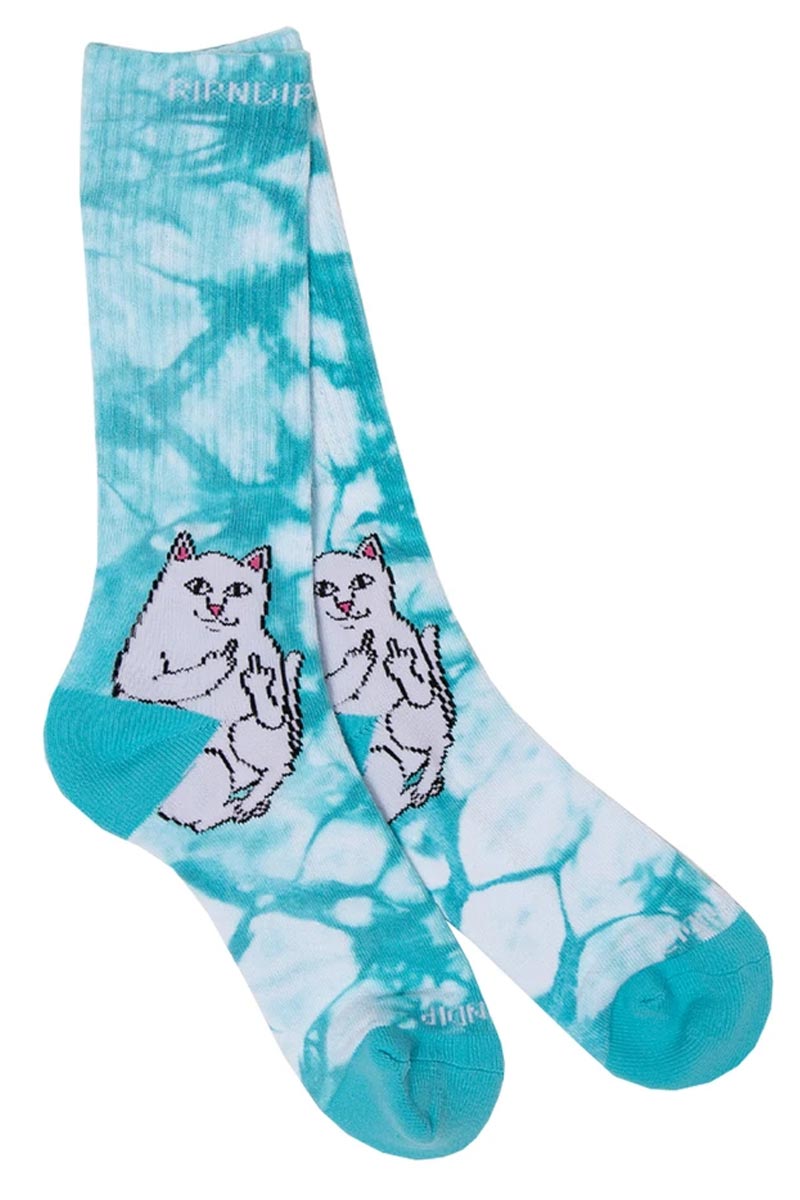 RIPNDIP Lord Nermal Socks (Baby Blue Tie Dye)