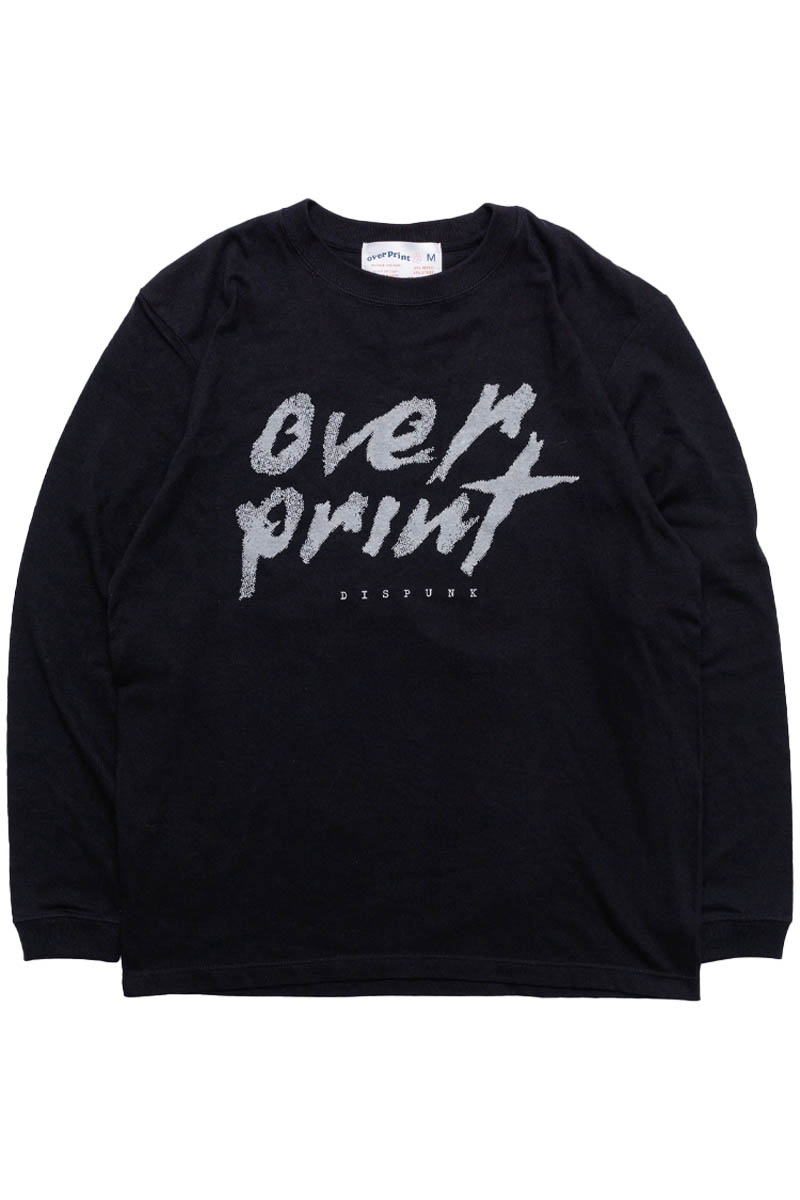 over print (オーバー・プリント) DISPUNK LS Tee - Black