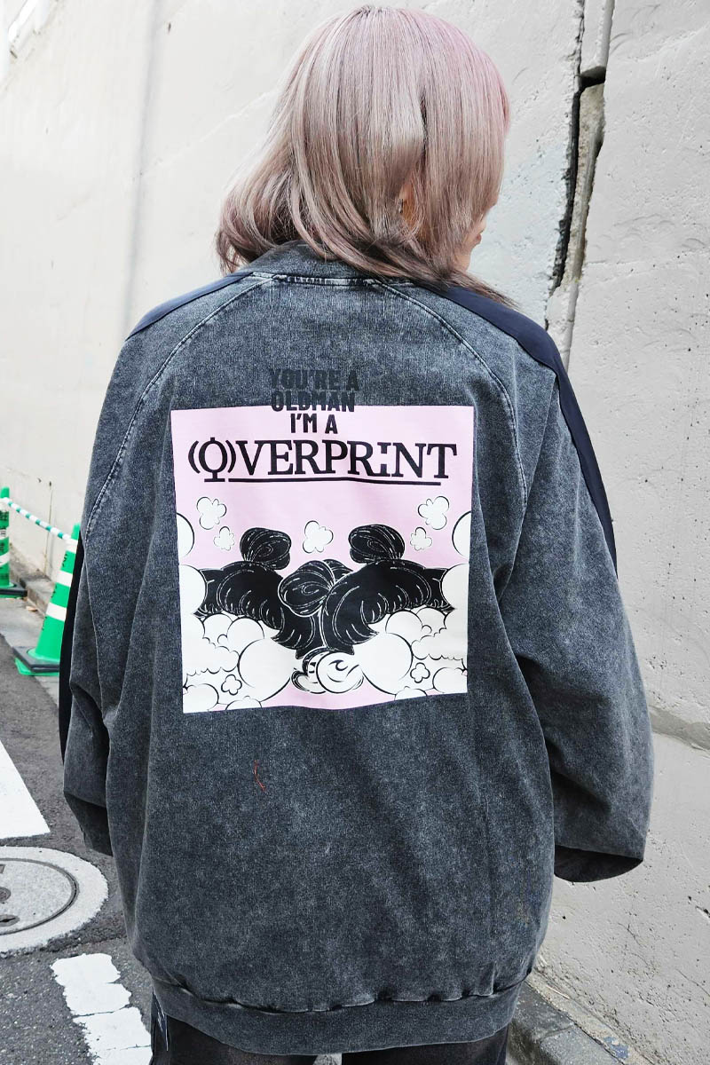over print (オーバー・プリント) Above Jacket - Chacoal