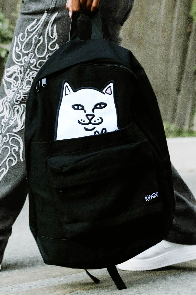 RIPNDIP (リップンディップ) LORD NERMAL VELCRO HANDS BACKPACK - Black