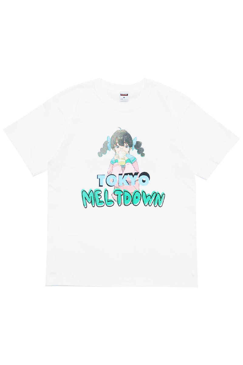 over print (オーバー・プリント) MELTDOWN Tee - White