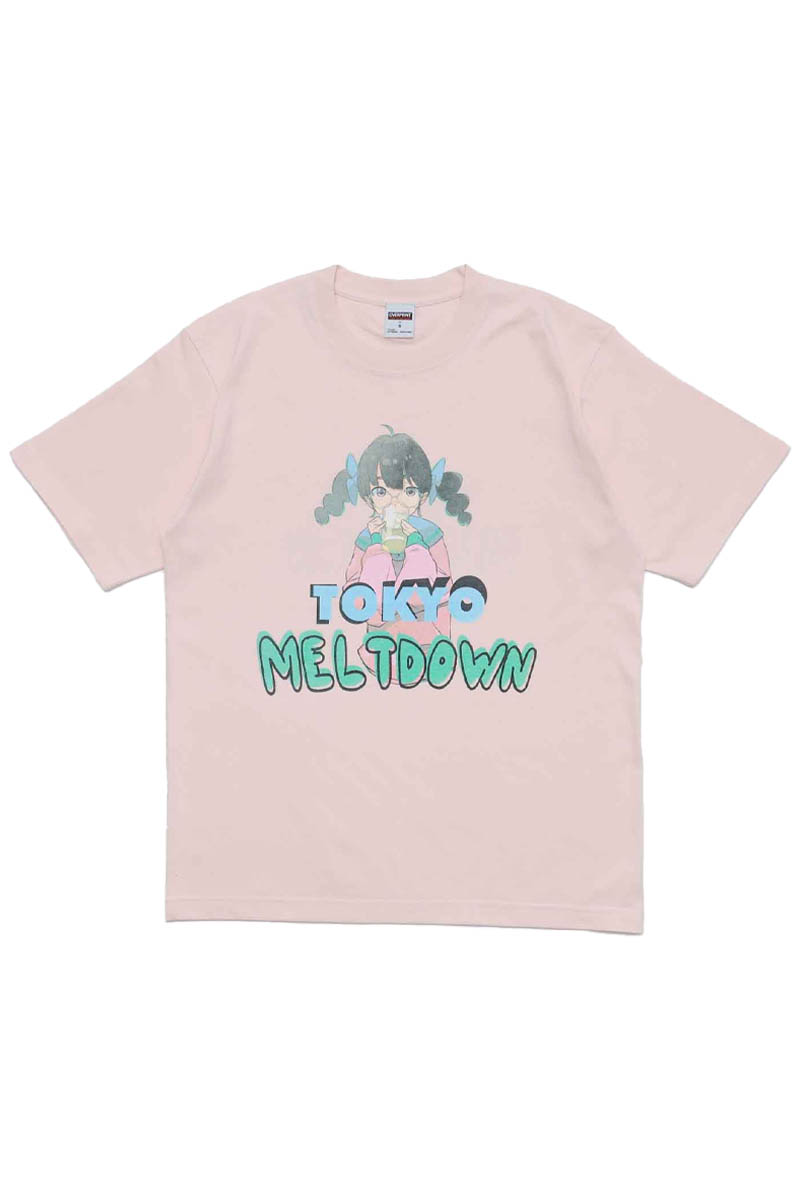 over print (オーバー・プリント) MELTDOWN Tee - Pink