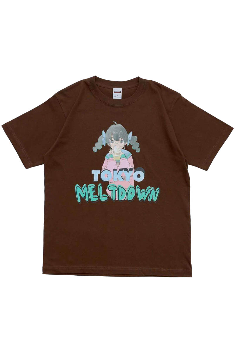 over print (オーバー・プリント) MELTDOWN Tee - Brown