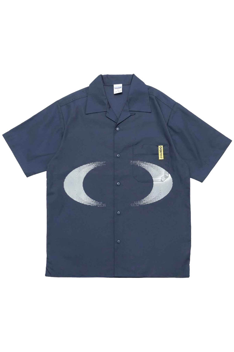 over print (オーバー・プリント) NEW MOON shirts - Navy