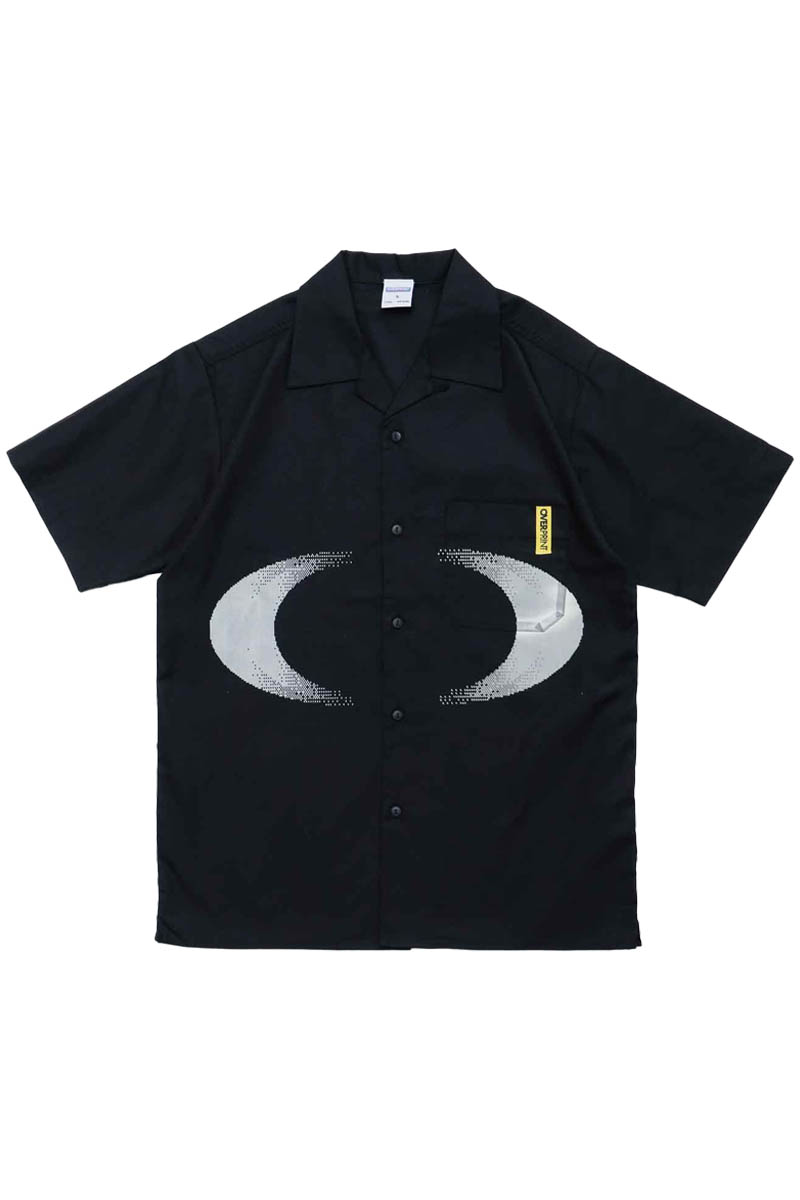 over print (オーバー・プリント) NEW MOON shirts - Black
