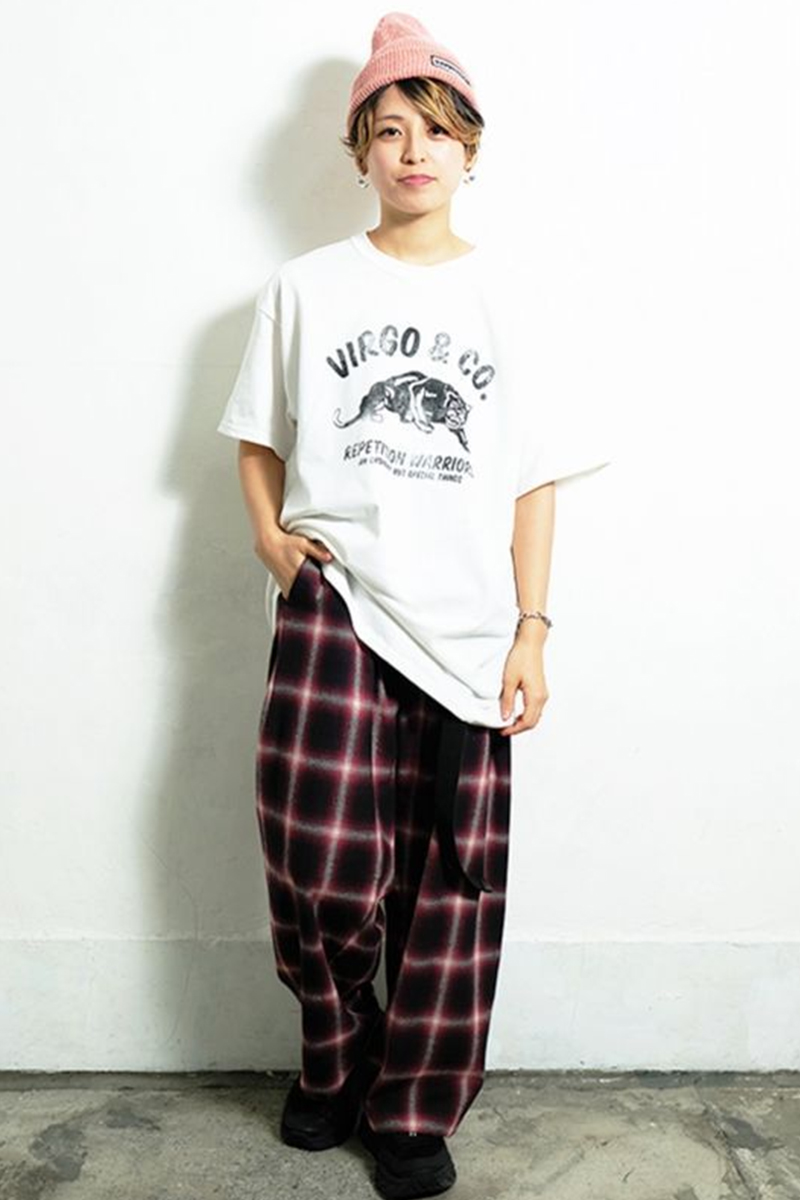 国内発送 VIRGO ロック / RED PANTS CHECK NOSTALGIC VG-PT-229A パンツ