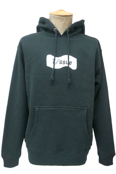 T/ssue LOGO HOODIE BLACK