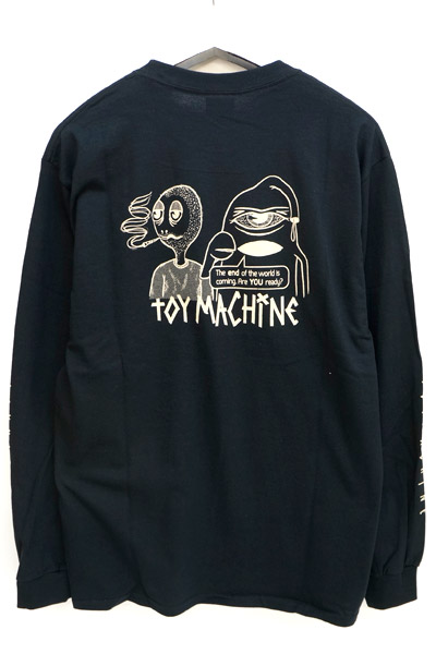 TOY MACHINE TMF18LT5 toymachine logo Long Tee Black