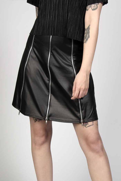 DISTURBIA CLOTHING ZIP Skirt