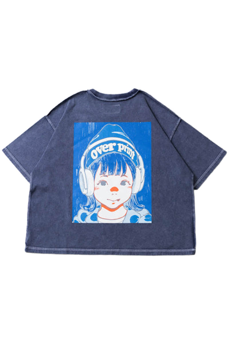 【お問い合わせ商品】over print (オーバー・プリント) POP ART pigment Tee Ver:12 GLOW IN THE DARK