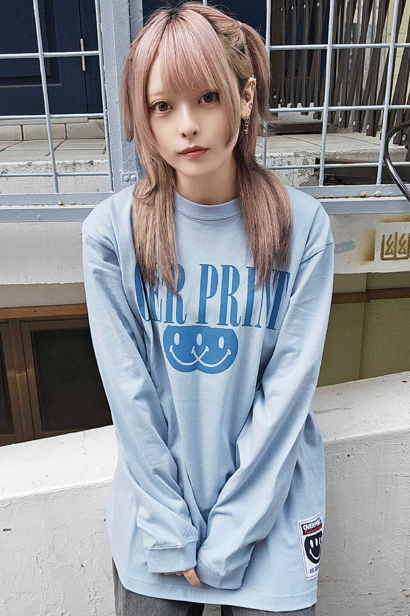 over print (オーバー・プリント) Nevericonic LS Tee - Sax