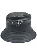 LONELY論理 CLASSIC LOGO PU LEATHER HAT BLACK