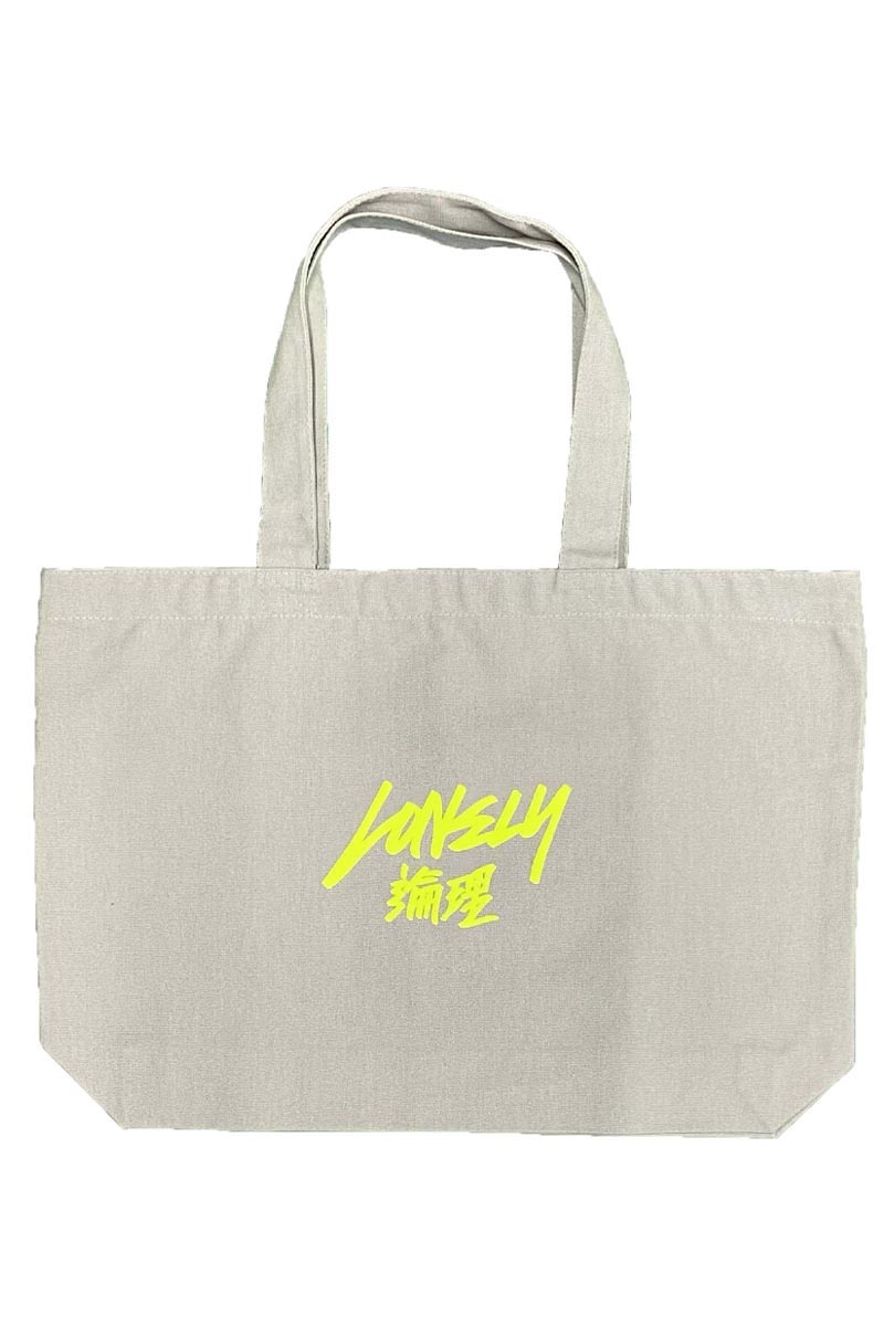 LONELY論理 NEW LOGO TOTE BAG GRAY