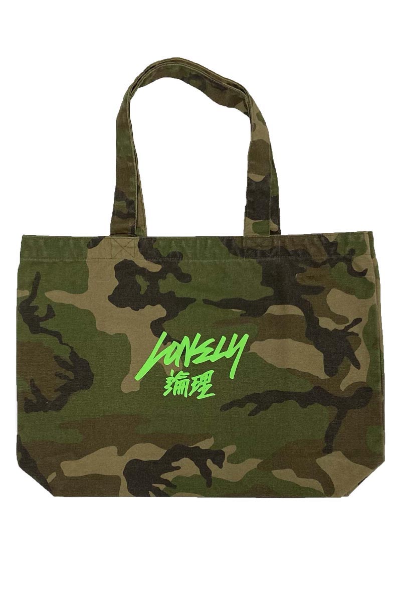 LONELY論理 NEW LOGO TOTE BAG WOODLAND