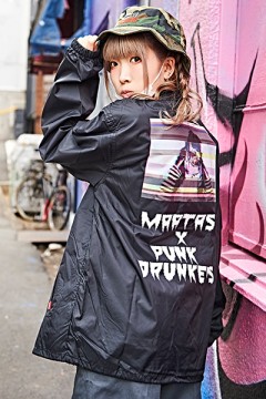 まあたそ×ゲキクロ×PUNK DRUNKERS コラボ決定！コーチジャケット