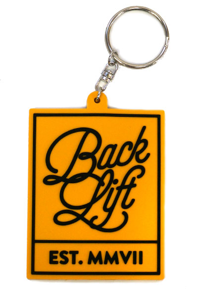 BACK LIFT RUBBER KEYHOLDER YELLOW