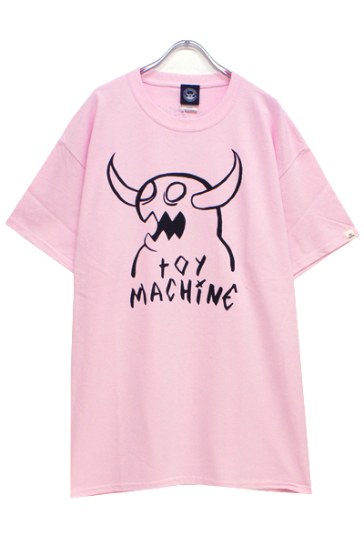 TOY MACHINE TMP19ST28 MONSTER MARKED SS TEE - PINK