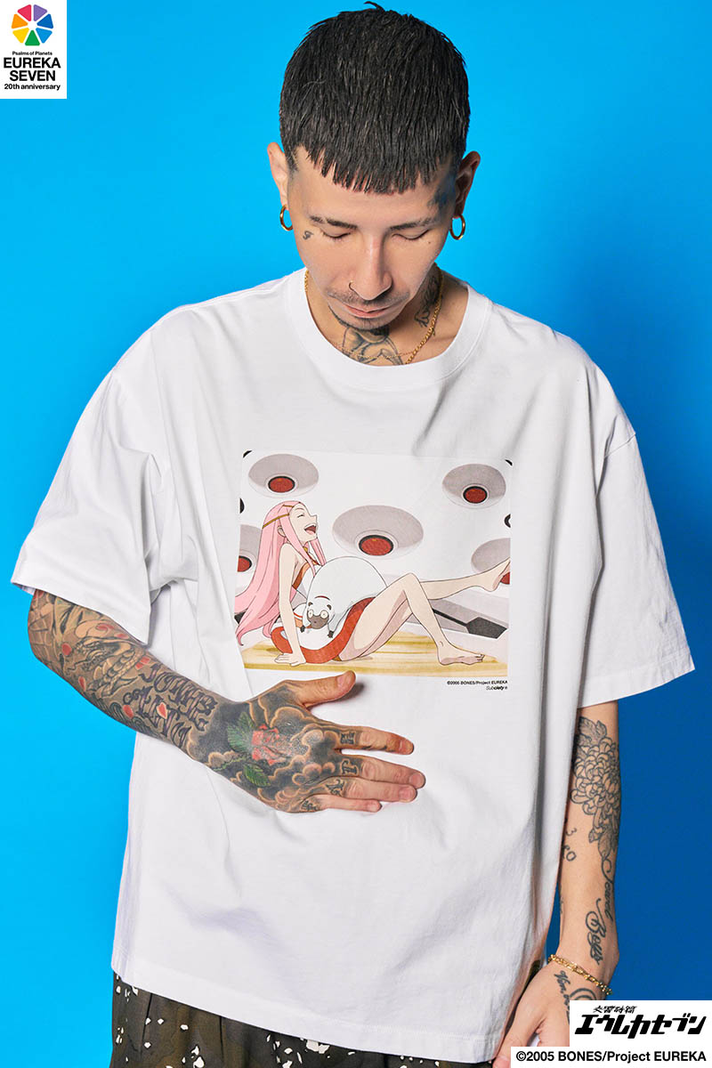 【予約商品】交響詩篇エウレカセブン×Subciety(サブサエティ) Animal attack tee - White