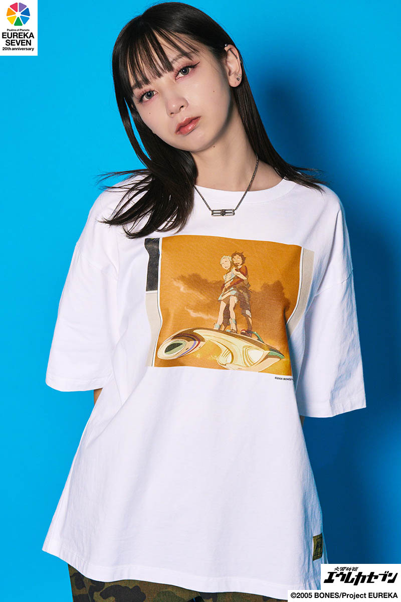 【予約商品】交響詩篇エウレカセブン×Subciety(サブサエティ) Pacific state tee - White