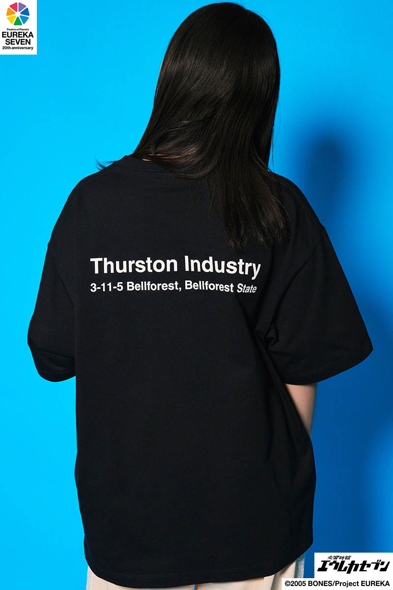 【予約商品】交響詩篇エウレカセブン×Subciety(サブサエティ) Thurston Industry tee - Black