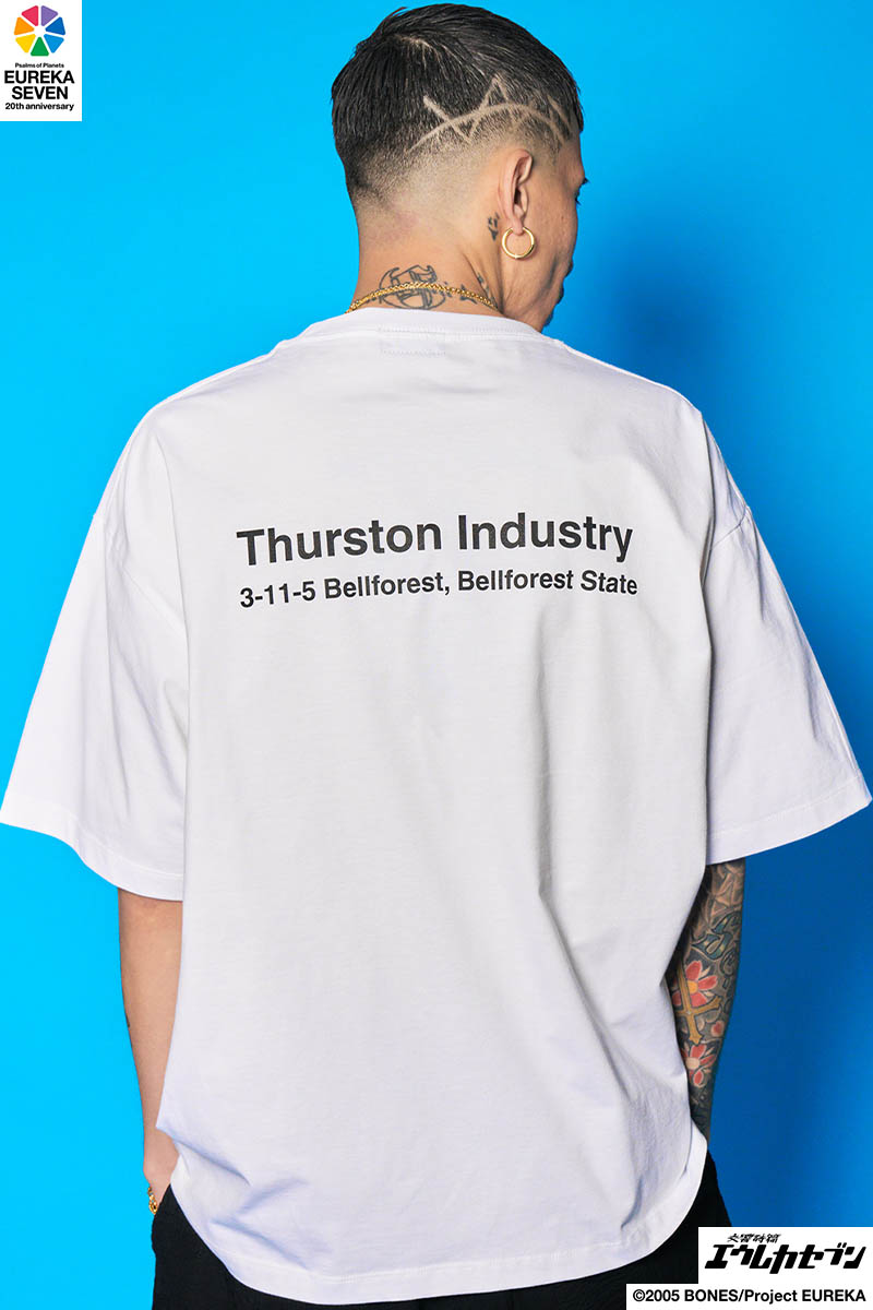 【予約商品】交響詩篇エウレカセブン×Subciety(サブサエティ) Thurston Industry tee - White
