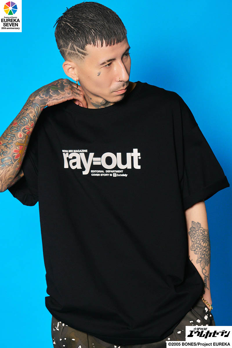 【予約商品】交響詩篇エウレカセブン×Subciety(サブサエティ) ray=out tee - Black