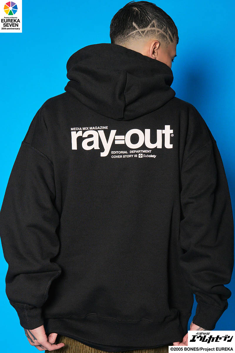 【予約商品】交響詩篇エウレカセブン×Subciety(サブサエティ) ray=out hoodie - Black