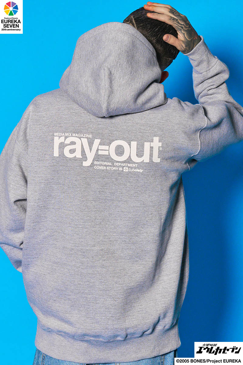 【予約商品】交響詩篇エウレカセブン×Subciety(サブサエティ) ray=out hoodie - Gray