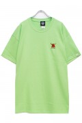 TOY MACHINE TMS19ST1 MONSTER MARKED EMBROIDERY SS TEE LIME
