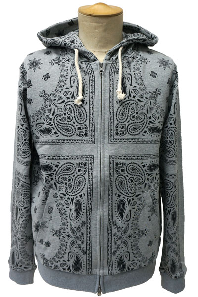 Subciety ZIP PARKA-PATTERNED ALL OVER- GRAY