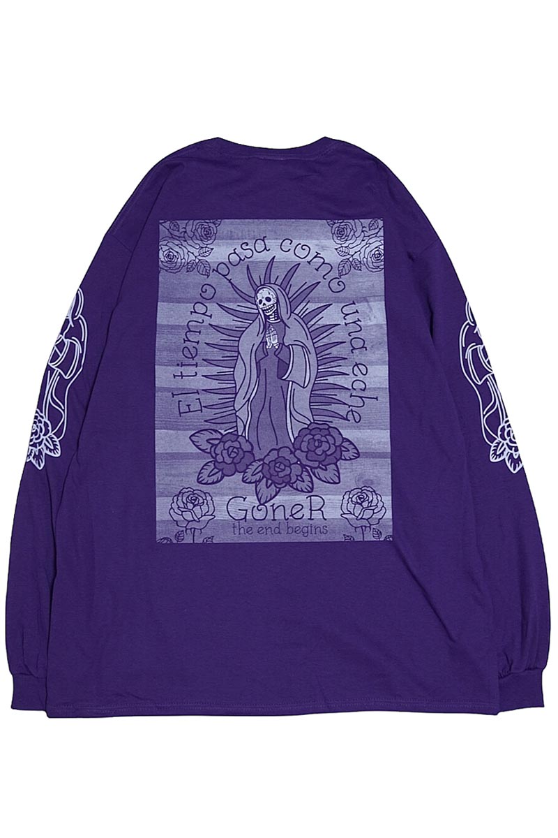 GoneR GR32LS001 Wall decoration L/S T-Sirts Purple
