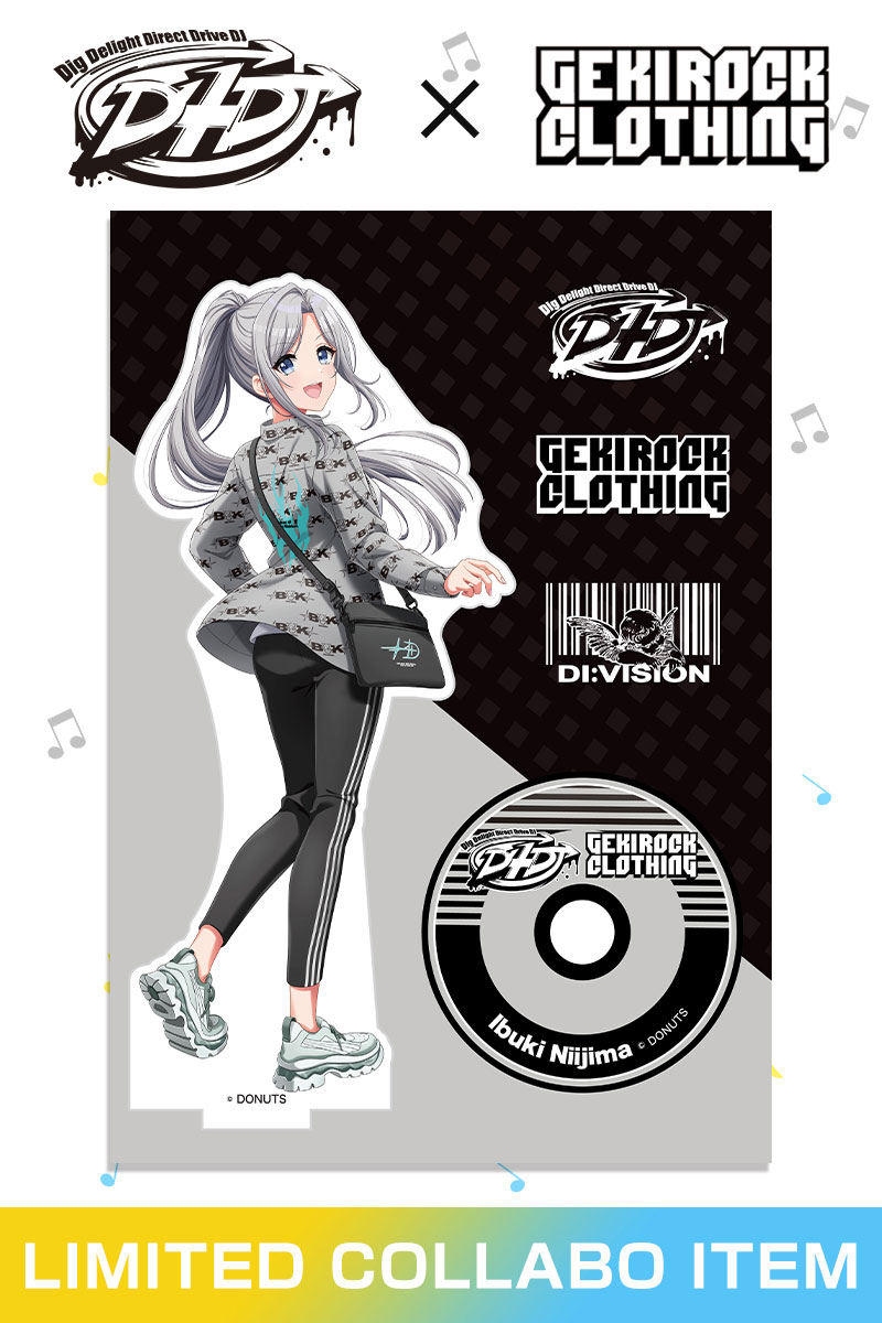 D4DJ×GEKIROCK CLOTHINGコラボ第4弾限定アクリル・スタンド