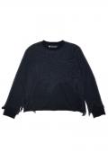 A Good Bad Influence(アグッドバッドインフルエンス) CRUSHED LAYERD L/S - Black